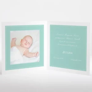 Faire-part de naissance Dessin bebe chic allonge*Faire-part Elégant Best