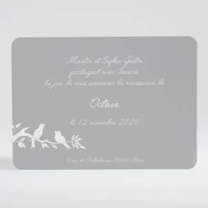 Faire-part de naissance Deux polaroids tresses*Faire-part Elégant Outlet