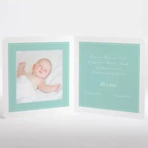 Faire-part de naissance Dessin bebe chic allonge*Faire-part Elégant Best