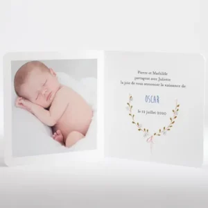 Faire-part de naissance Deco*Faire-part Elégant Clearance