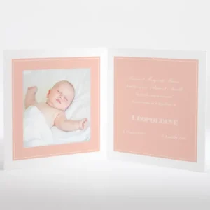 Faire-part de naissance Dessin bebe chic allonge*Faire-part Elégant Best