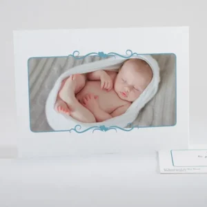 Faire-part de naissance Double coeur delicat*Faire-part Elégant Outlet