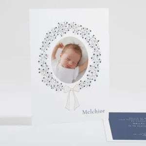 Faire-part de naissance Douceur couronnee*Faire-part Elégant Sale