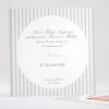 Faire-part de naissance Double rayures Fille*Faire-part Elégant Fashion
