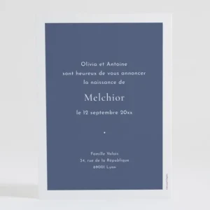 Faire-part de naissance Douceur couronnee*Faire-part Elégant Sale