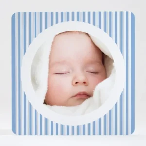 Faire-part de naissance Double rayures Garcon*Faire-part Elégant Outlet