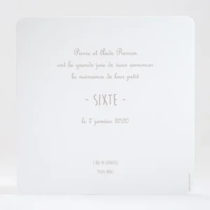 Faire-part de naissance Douce planete*Faire-part Elégant Outlet