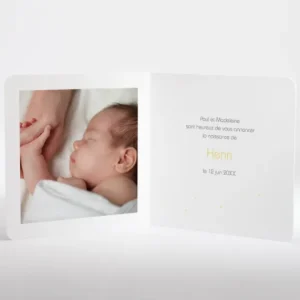 Faire-part de naissance Douce nuit*Faire-part Elégant New
