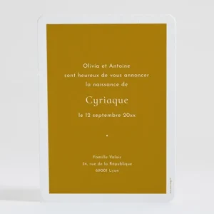 Faire-part de naissance Douceur couronnee*Faire-part Elégant Sale