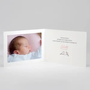 Faire-part de naissance Douceur perchee*Faire-part Elégant Online