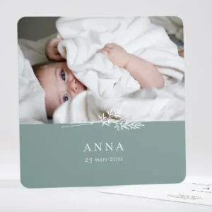 Faire-part de naissance Doux brin*Faire-part Elégant Discount