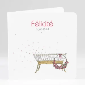 Faire-part de naissance Douce nuit*Faire-part Elégant New
