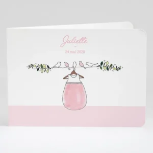 Faire-part de naissance Douceur perchee*Faire-part Elégant Online