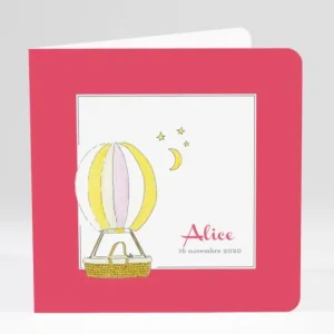 Faire-part de naissance Douce montgolfiere*Faire-part Elégant Best