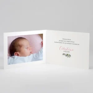 Faire-part de naissance Douceur perchee*Faire-part Elégant Online
