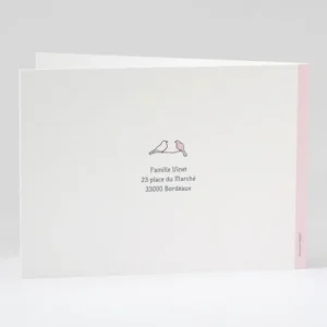 Faire-part de naissance Douceur perchee*Faire-part Elégant Online
