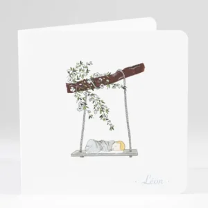 Faire-part de naissance Doux balancement photo*Faire-part Elégant Outlet