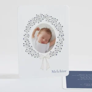 Faire-part de naissance Douceur couronnee*Faire-part Elégant Sale