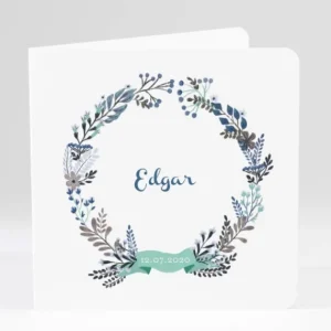 Faire-part de naissance Douceur vegetale*Faire-part Elégant New