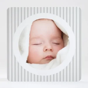 Faire-part de naissance Double rayures Fille*Faire-part Elégant Fashion