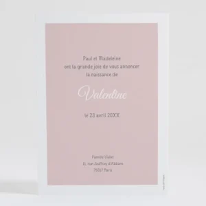 Faire-part de naissance Doux balancement*Faire-part Elégant Discount