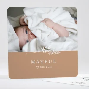 Faire-part de naissance Doux brin*Faire-part Elégant Discount