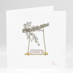 Faire-part de naissance Doux balancement photo*Faire-part Elégant Outlet
