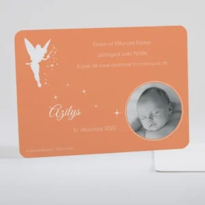 Faire-part de naissance Douce fee aux etoiles*Faire-part Elégant Sale