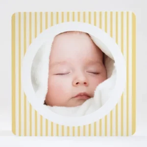 Faire-part de naissance Double rayures Garcon*Faire-part Elégant Outlet