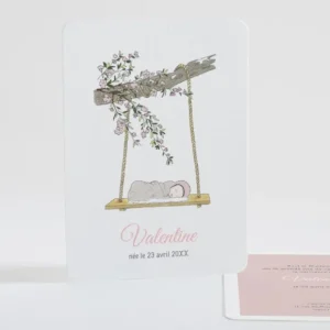 Faire-part de naissance Doux balancement*Faire-part Elégant Discount