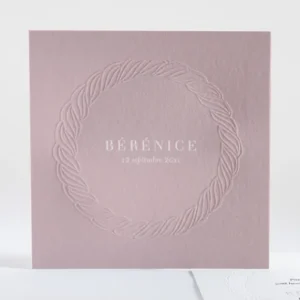 Faire-part de naissance Douce tresse*Faire-part Elégant Sale