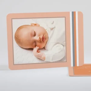 Faire-part de naissance Douces rayures*Faire-part Elégant Outlet