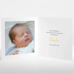 Faire-part de naissance Doux sommeil*Faire-part Elégant Online