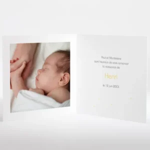 Faire-part de naissance Douce nuit*Faire-part Elégant New
