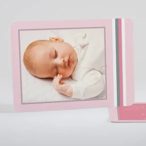Faire-part de naissance Douces rayures*Faire-part Elégant Outlet