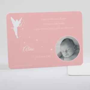 Faire-part de naissance Douce fee aux etoiles*Faire-part Elégant Sale