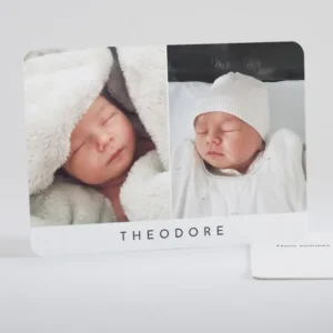 Faire-part de naissance Duo*Faire-part Elégant Outlet