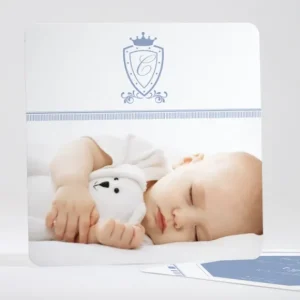 Faire-part de naissance Ecusson chic*Faire-part Elégant Online