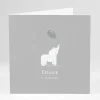 Faire-part de naissance Elephant joueur*Faire-part Elégant New
