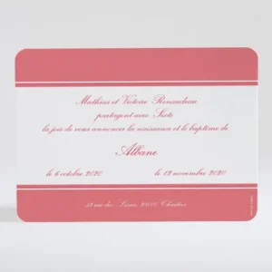 Faire-part de naissance Elegance vitaminee*Faire-part Elégant Best