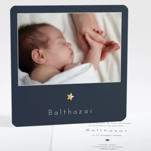 Faire-part de naissance Elegante etoile*Faire-part Elégant New