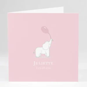 Faire-part de naissance Elephant joueur*Faire-part Elégant New