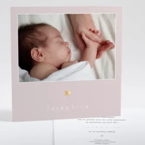 Faire-part de naissance Elegante etoile*Faire-part Elégant New