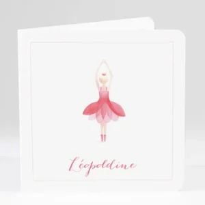 Faire-part de naissance Elegante ballerine livret*Faire-part Elégant Hot