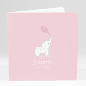 Faire-part de naissance Elephant joueur*Faire-part Elégant New