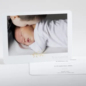 Faire-part de naissance Elegant feuillage*Faire-part Elégant Clearance
