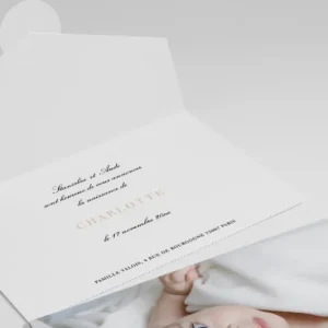 Faire-part de naissance Elementaire*Faire-part Elégant Clearance