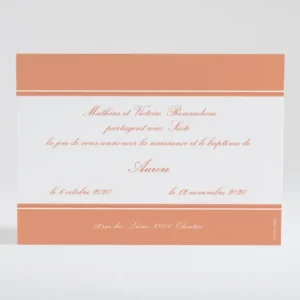 Faire-part de naissance Elegance vitaminee*Faire-part Elégant Best
