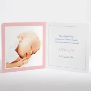 Faire-part de naissance Elegante ballerine livret*Faire-part Elégant Hot