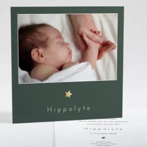 Faire-part de naissance Elegante etoile*Faire-part Elégant New